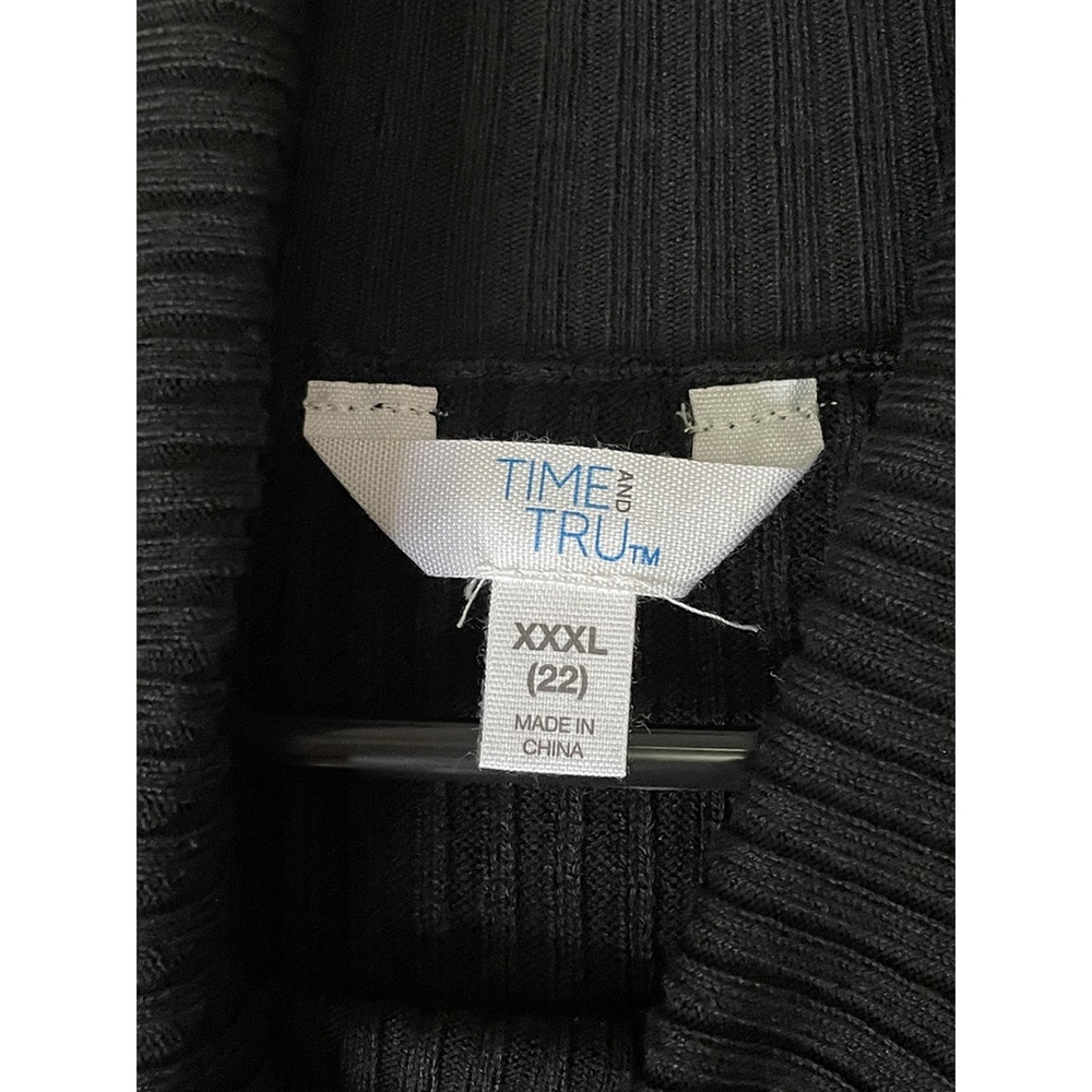 Time and Tru Black Cowl Neck Sweater - Picture 3 of 4